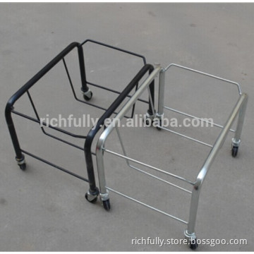 Movable Shopping Basket Holder with 4 wheels